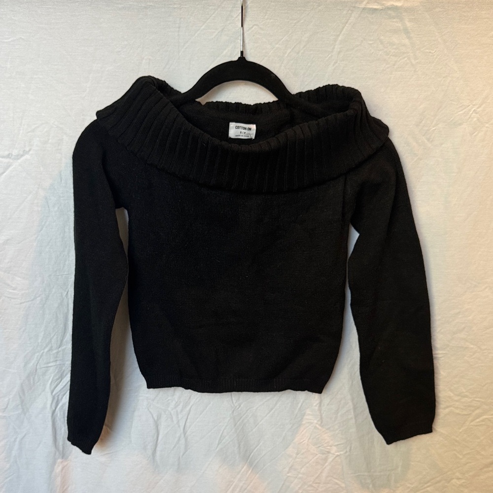 Cotton On Black Off-Shoulder Sweater